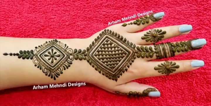 Stylish Dubai Gulf Mehndi Design for Hand || Arham Mehndi Designs - YouTube-omiya.com.vn
